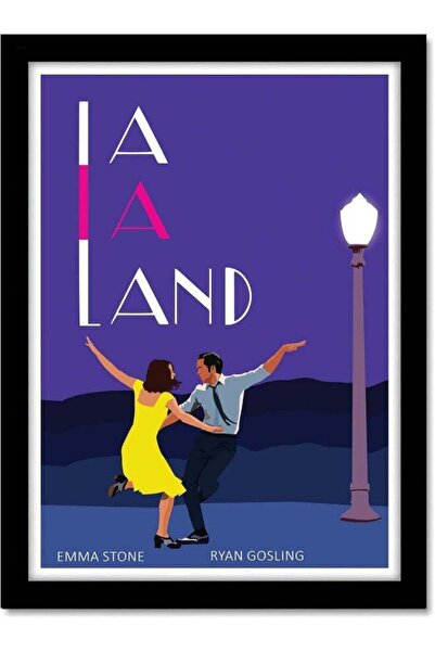 Emoda home Trove ملصق هوليوود بإطار لفيلم La La Land للغرفة والمكتب