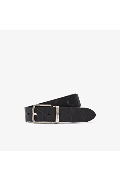 Lacoste Smooth Leather Belt/2 Logo Buckle Gift Set
