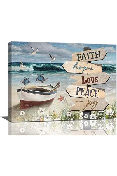 Emoda home Trove لوحة فنية جدارية للشاطئ، ديكور حمام بحري، صور سلحفاة بحرية، ...