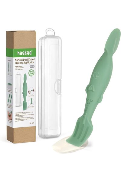 Haakaa Baby Diaper Cream Spatula, Mess-free Silicone Diaper Rash Cream Applicator with Carrying Case