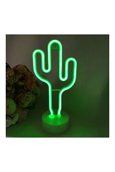 Raffine Cactus Shaped Neon LED Light Green 30x5x25cm