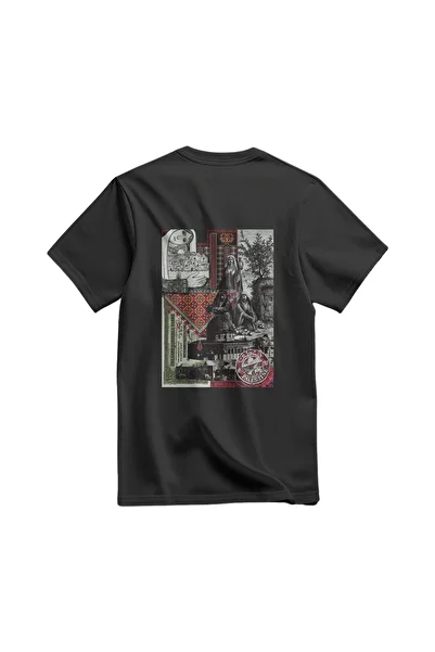 Zaytoon Short Sleeve Palestinian Old Images Digital Printed Unisex Palestine T-Shirt S - 2XL T300025