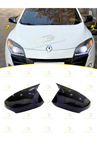 DG Power Renault Megane 3 2008 - 2016 Batman Yarasa Ayna Kapağı Parlak Siyah ...