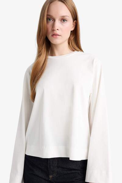 DeFacto Regular Fit Crew Neck Long Sleeve Tunic G0377Ax25Au