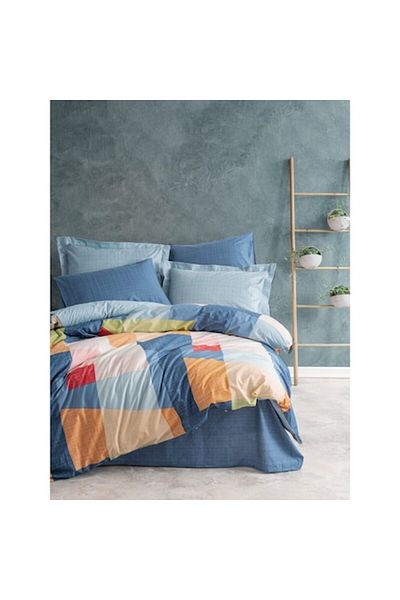 Cotton Box Lenjerie de pat dublu, 4 Piese, bumbac 100%, Cottonbox, model Modern
