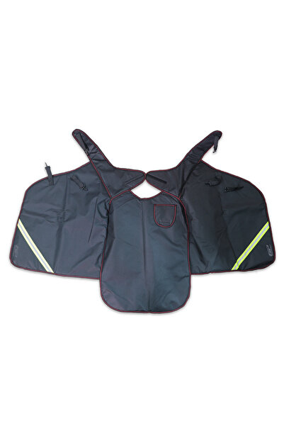 GP KOMPOZİT Universal Reflektifli Motosiklet Diz Örtüsü Siyah