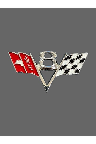 OTO SÜSLEN İSTANBUL V 8 Ralli Döküm Krom Metal Arma