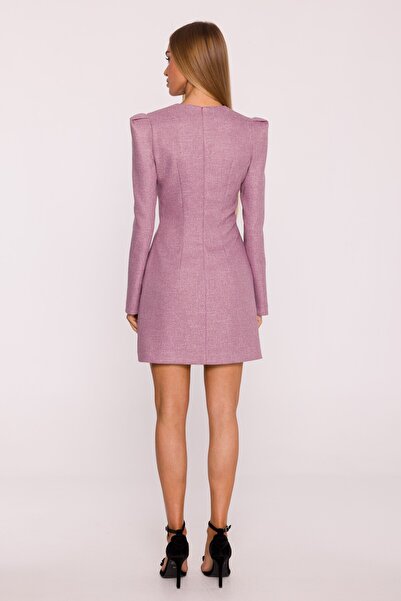 Made of Emotion Long-sleeved mini dress with chiffon bow