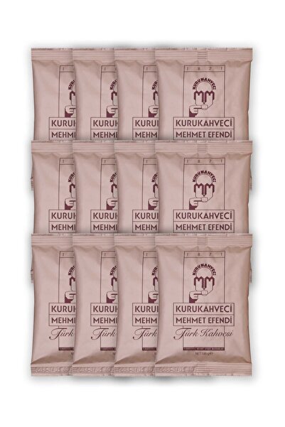 Mehmet Efendi Kurukahveci Mehmet Efendi Türk Kahvesi 100 G Folyo Ambalaj X 12 Adet 8690627021209
