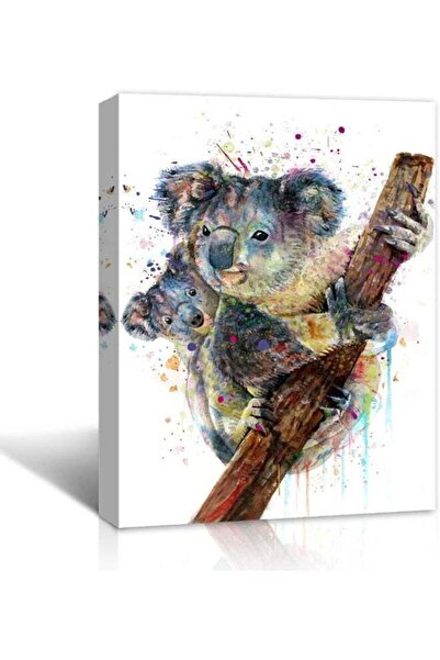 Emoda home Trove Koalas Wall Art Print Funny Cute Mother Koala and Baby Koala