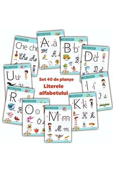 Editura Taida Literele alfabetului. Planse didactice pentru clas