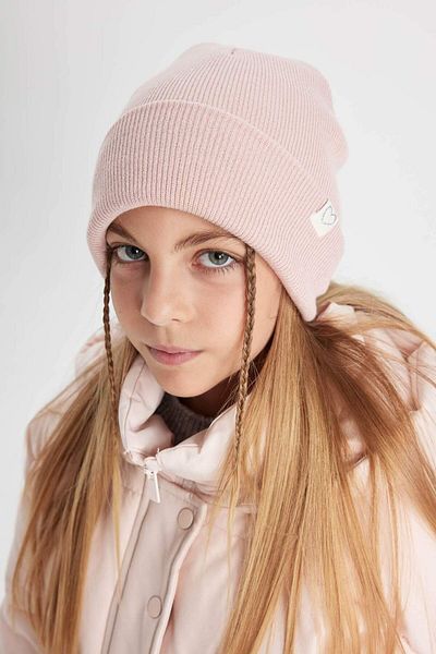 DeFacto Girl's Woven Label Knitwear Beanie V0955A624Wn