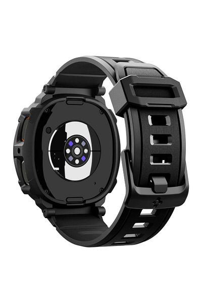 Spigen [Pachet husa + curea] Samsung Galaxy Watch 8 44 mm Rugged Armor Pro, negru