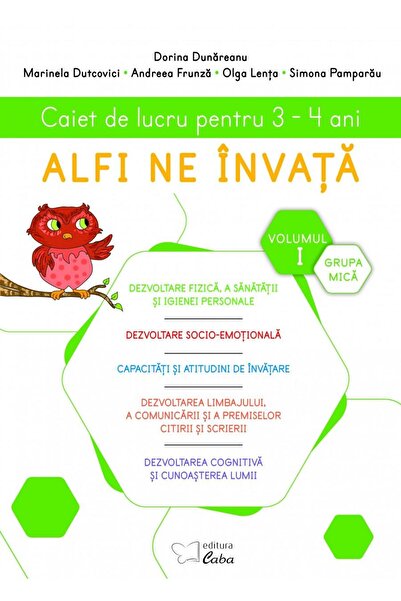 Editura Caba Alfi ne invata. Caiet de lucru pentru 3-4 ani, vol