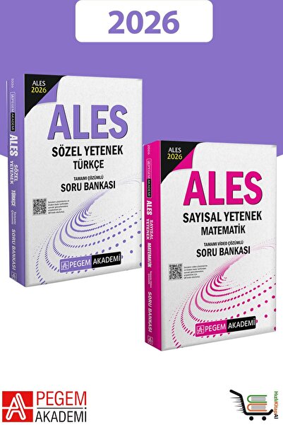Pegem Akademi Yayıncılık 2026 Ales Sözel ve Sayısal Yetenek Soru Bankası 2'li...