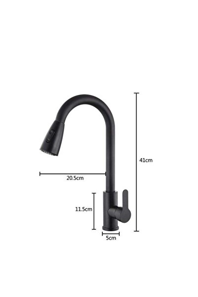 Yelajoy High Arc Kitchen Faucet,with Pull Down Sprayer,Stainless Steel Single Handle with Deck Plate,Black