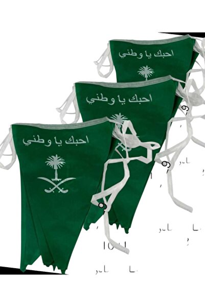 Mazaya مثلثات للاحتفال باليوم الوطني السعودي ارتفاع 29 سم ×21 سم عرض 3.5 متر×...