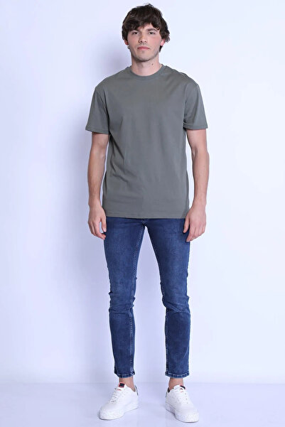 Twister Men's Skinny Fit Low Waist Trousers Panama 615-05 Blue Black