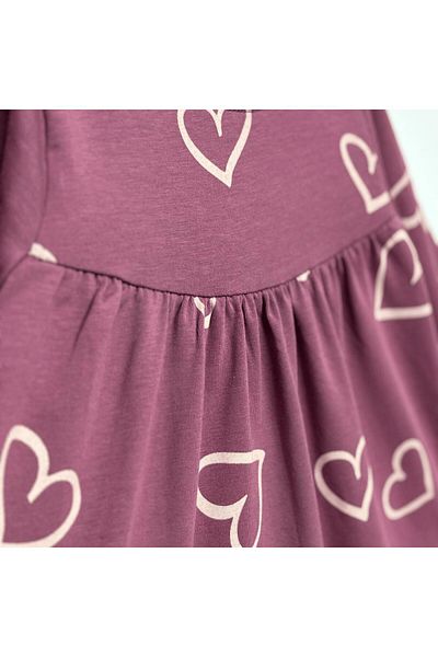 OZZY KİDS Girl's Heart Patterned Dress