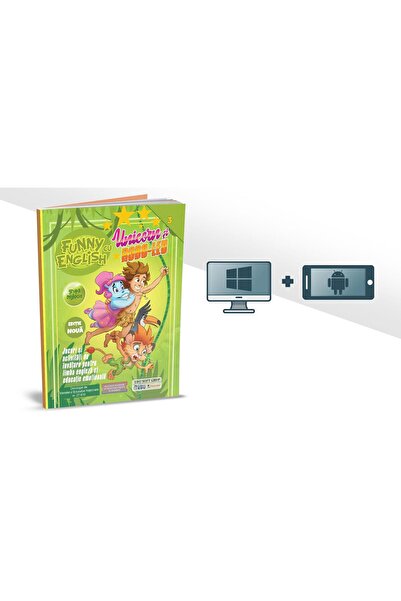 Editura EDU Funny English cu Unicorn si Robo-leu. Jocuri si ac