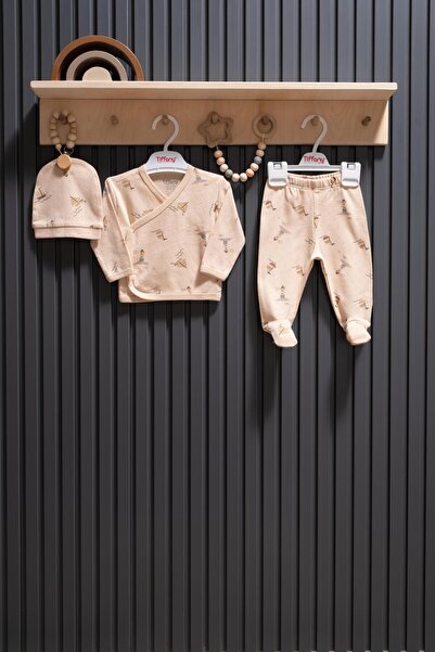 Tiffany Boat Jakarlı Theme 3lü Zıbın Set