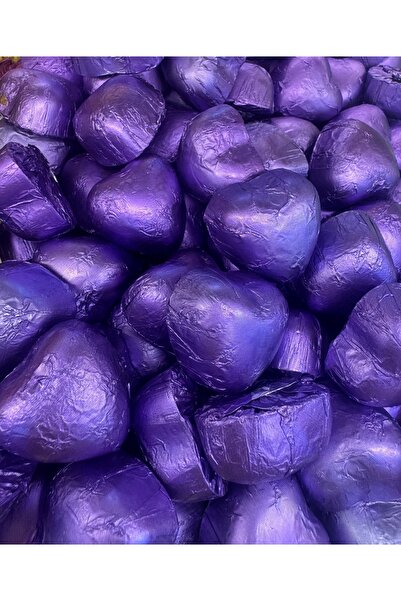 EMİNÖNÜ DÜNYASI ELİT Mor Sargılı Kalp Çikolata 70 Adet