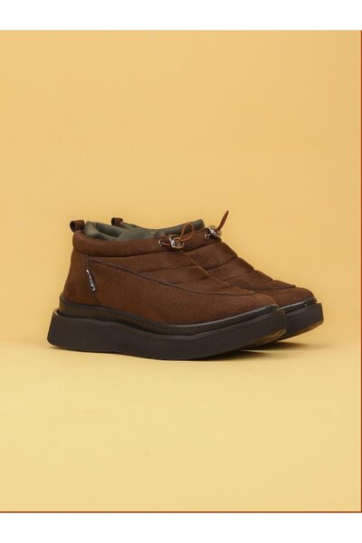 layki Luxor Women's Padded Winter Brown Sneaker Boots