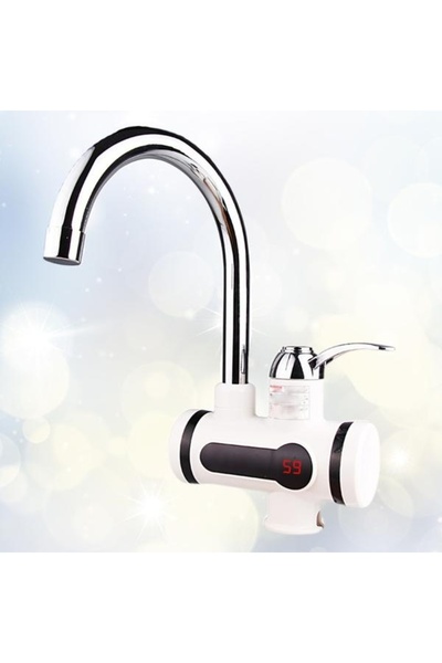 FOXMAG24 Βρύση με οθόνη LCD για θέρμανση νερού, ηλεκτρική, τοποθέτηση σε νεροχύτη