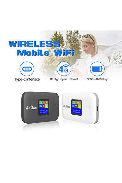 ENAR جهاز توجيه واي فاي محمول 4G بشاشة ملونة وجهاز توجيه لاسلكي مشترك محمول