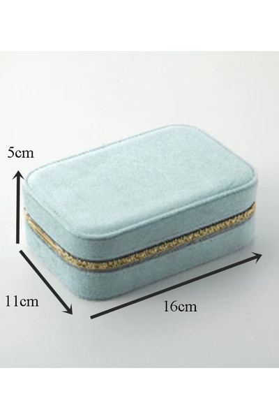 gaman Gmn-1 Velvet Plated Premium Series Luxury Jewelry Jewelry Box - Travel Jewelry Box