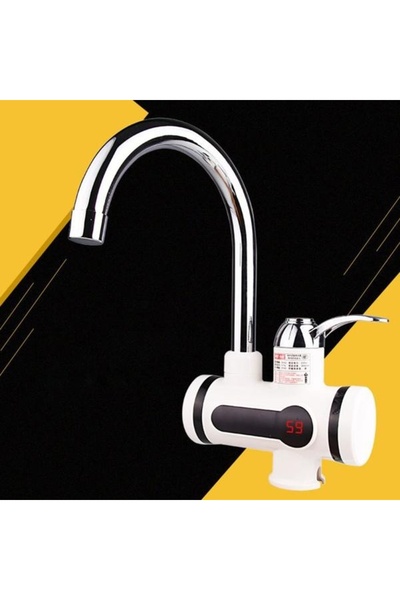 FOXMAG24 Βρύση με οθόνη LCD για θέρμανση νερού, ηλεκτρική, τοποθέτηση σε νεροχύτη