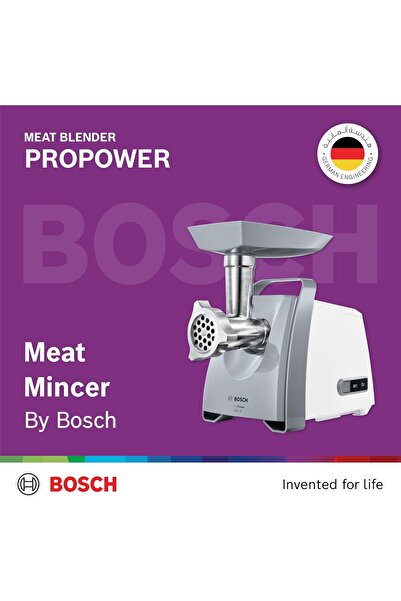Bosch ProPower Meat Mincer, 1800 W Powerful Meat Grinder, German Engineering Optimal Outcomes Meat G