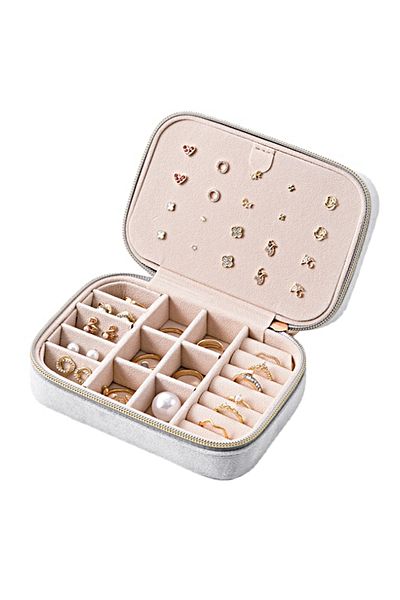 gaman Gmn-1 Velvet Plated Premium Series Luxury Jewelry Jewelry Box - Travel Jewelry Box