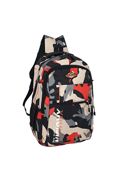OEM Rucsac camuflaj roșu XRU, 47 x 35 x 20 cm, 3 compartimente, RS21