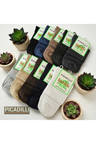 Picadilli Half Socks Bamboo Socks 6 Pack Seamless Washable Scented