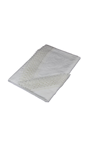 Nicoratex Față de masă ovală albă 145×145 cm