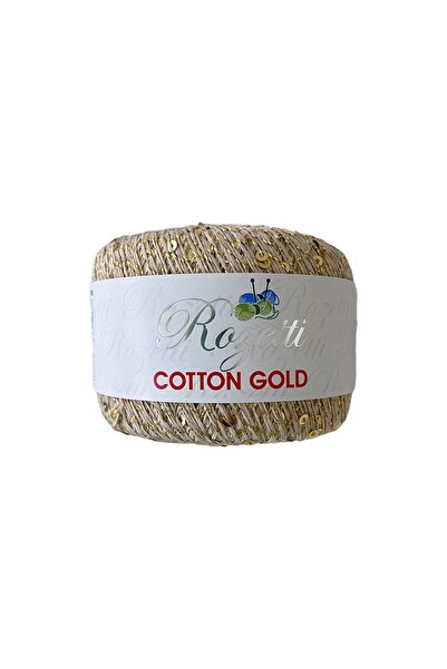 rozetti COTTON GOLD 25gr 183mt El Örgü Simli Payetli Iplik