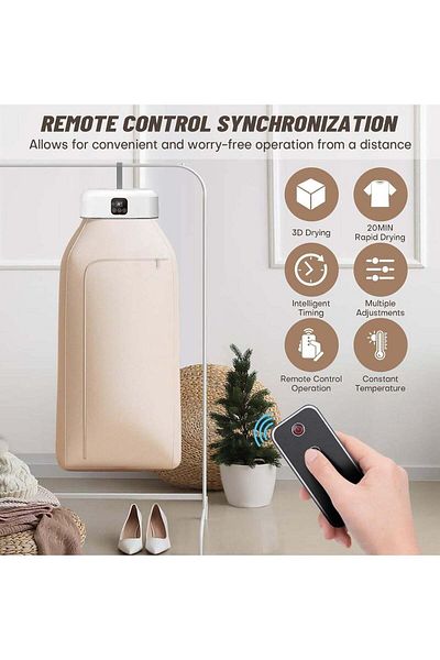 Denx Portable Clothes Dryer – Foldable & Stretchable Electric Laundry Dryer with Large Capacity Dr