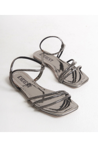 EVEREST SHOES Smoked Women's Flat Sole Stone Orthopedic Sandals