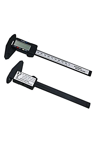 Go İthalat 150 mm Digital Caliper Electronic Fiber Carbon Coated Plastic - Ca...