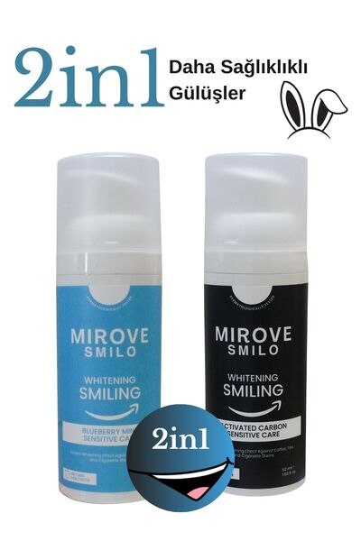 mırove Opportunity Package of Tooth Gel with Activated Carbon and Blueberry