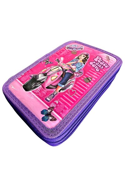 OEM Penar cu 34 de piese, 3 compartimente, pentru fete, PNF05