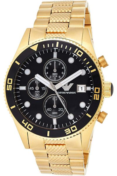 Emporio Armani Men's Quartz Watch, Analog Display and Stainless Steel Strap AR5857