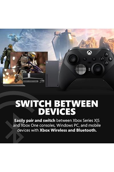 MICROSOFT وحدة تحكم Elite Series 2 - أسود | Precision Gaming