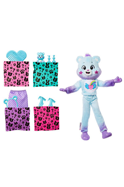 Barbie Cutie Reveal Sevimli Ayıcıklar bebek ve aksesuarları, Hayalperest Ayıcık ve 10 sürpriz JFV61