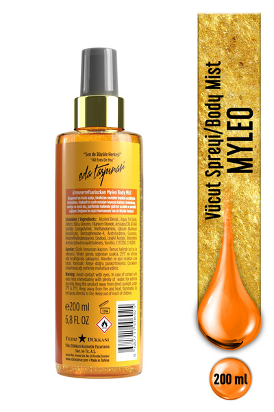 Eda Taşpınar Squad Myleo Simli Body Mist Vücut Spreyi - 200 ml (EGY0069)