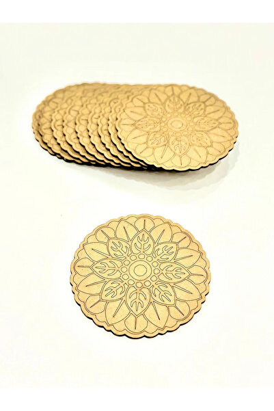 MT 10 Lu Paket Ahşap Boyama Mandala Eğitici Etkinlik ( 10 Fırça 5 Boya)