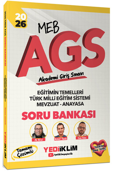 Yediiklim Yayınları 2026 MEB AGS Eğitimin Temelleri Türk Milli Eğitim Sistemi...
