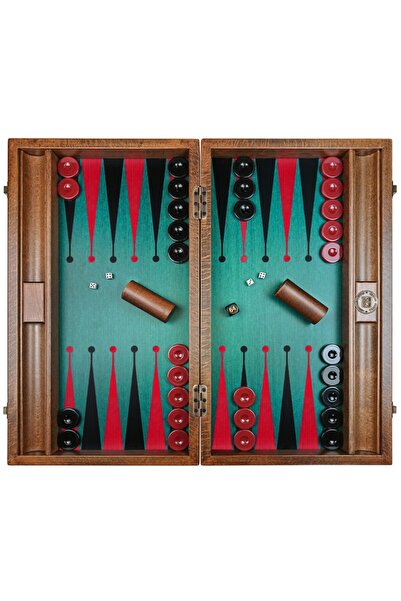 SARAY TAVLA Premium Tavla Seti/ Green-red