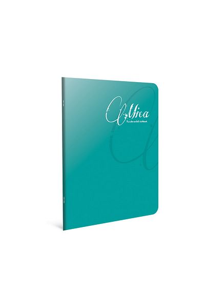 Gıpta Mica A4 40 - Leaf Plastic Cover School Notebook (1703) Checkered Turquoise
